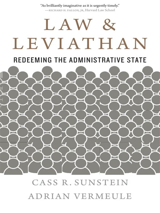 Title details for Law and Leviathan by Cass R. Sunstein - Available